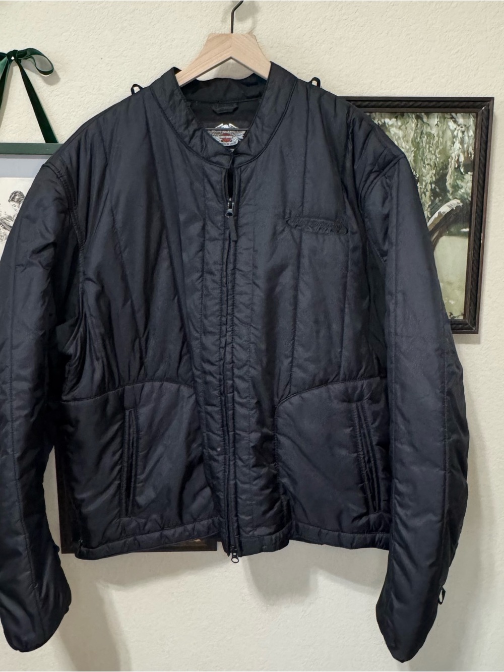 HARLEY DAVIDSON |Men’s Black Quilted Zip Front Jacket Liner 2XL Motorcycle Layer